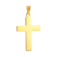 Sport Bar Cross Collection - Medium Flat Gold Cross