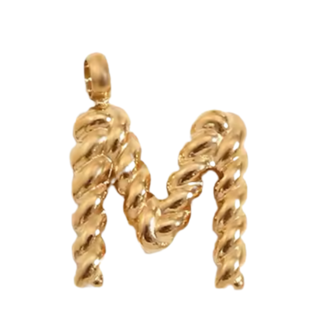 Gold Twisted Rope Initial Collection