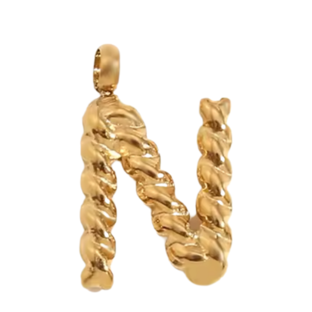 Gold Twisted Rope Initial Collection