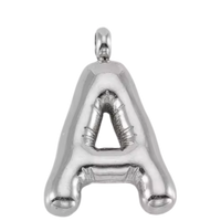 Large Silver Bubble Letter Collection - 'A' Silver Large Bubble Letter
