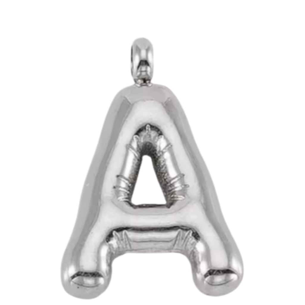 Large Silver Bubble Letter Collection