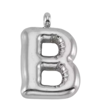 Large Silver Bubble Letter Collection - 'B' Silver Large Bubble Letter