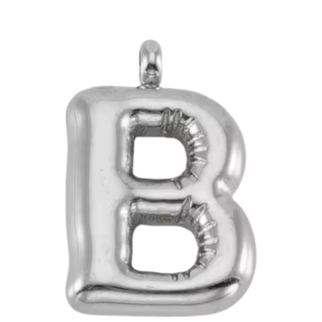 Large Silver Bubble Letter Collection