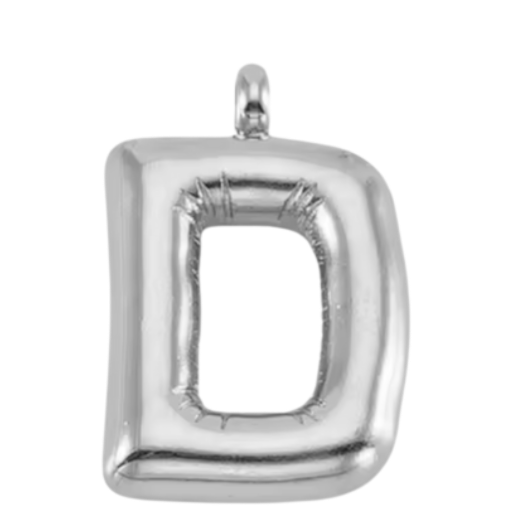 Large Silver Bubble Letter Collection