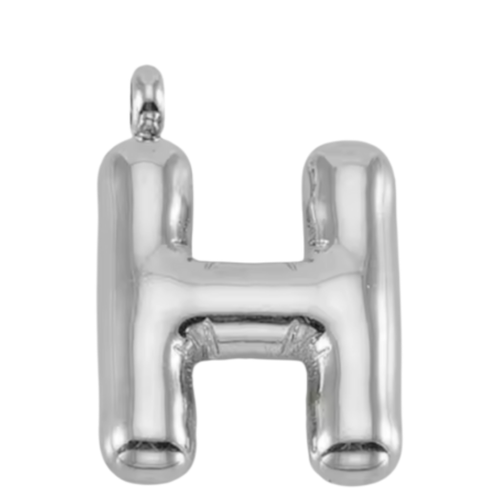 Large Silver Bubble Letter Collection
