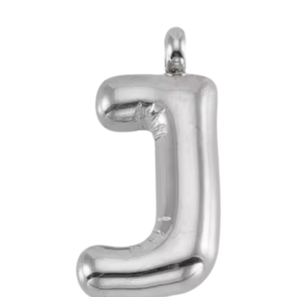 Large Silver Bubble Letter Collection
