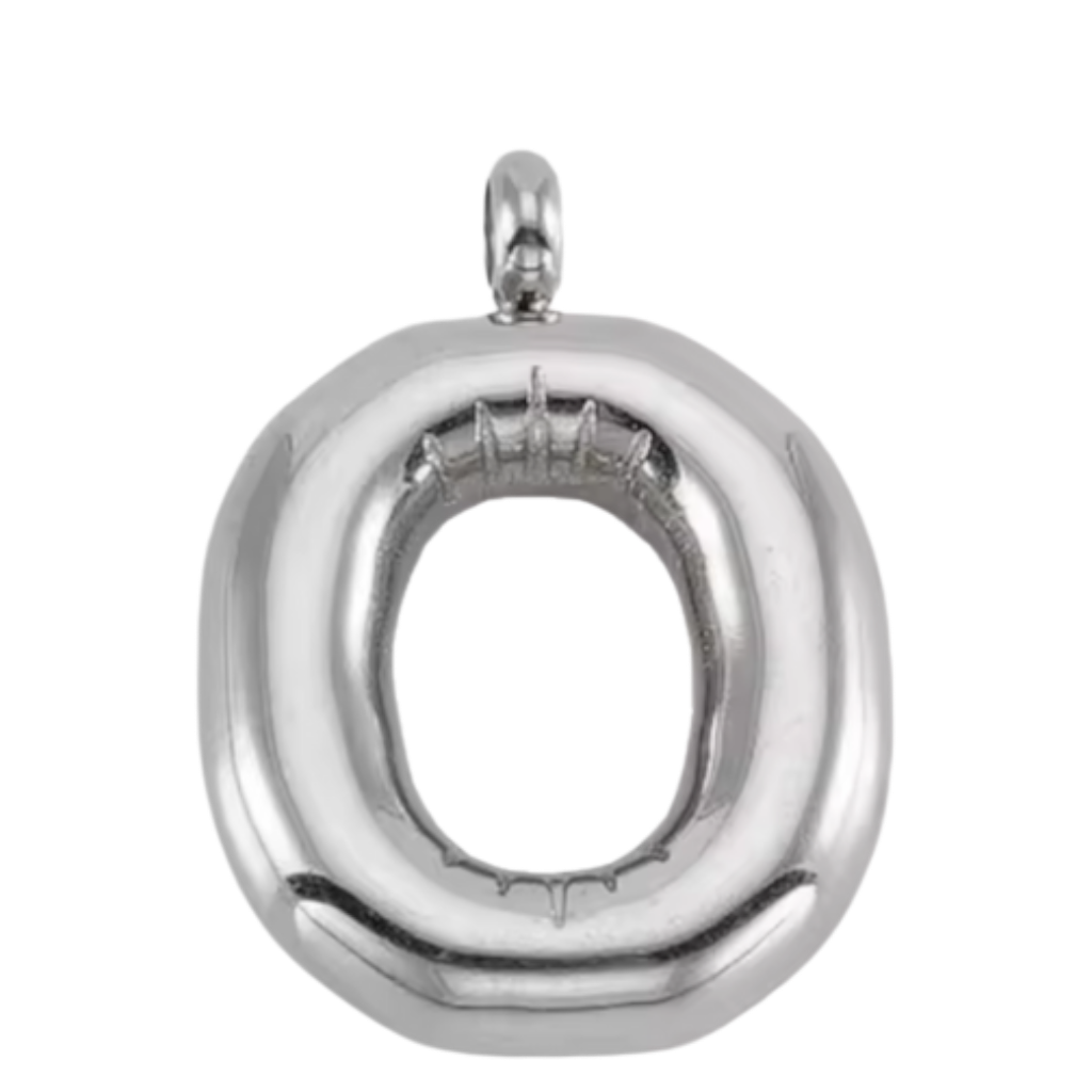 Large Silver Bubble Letter Collection