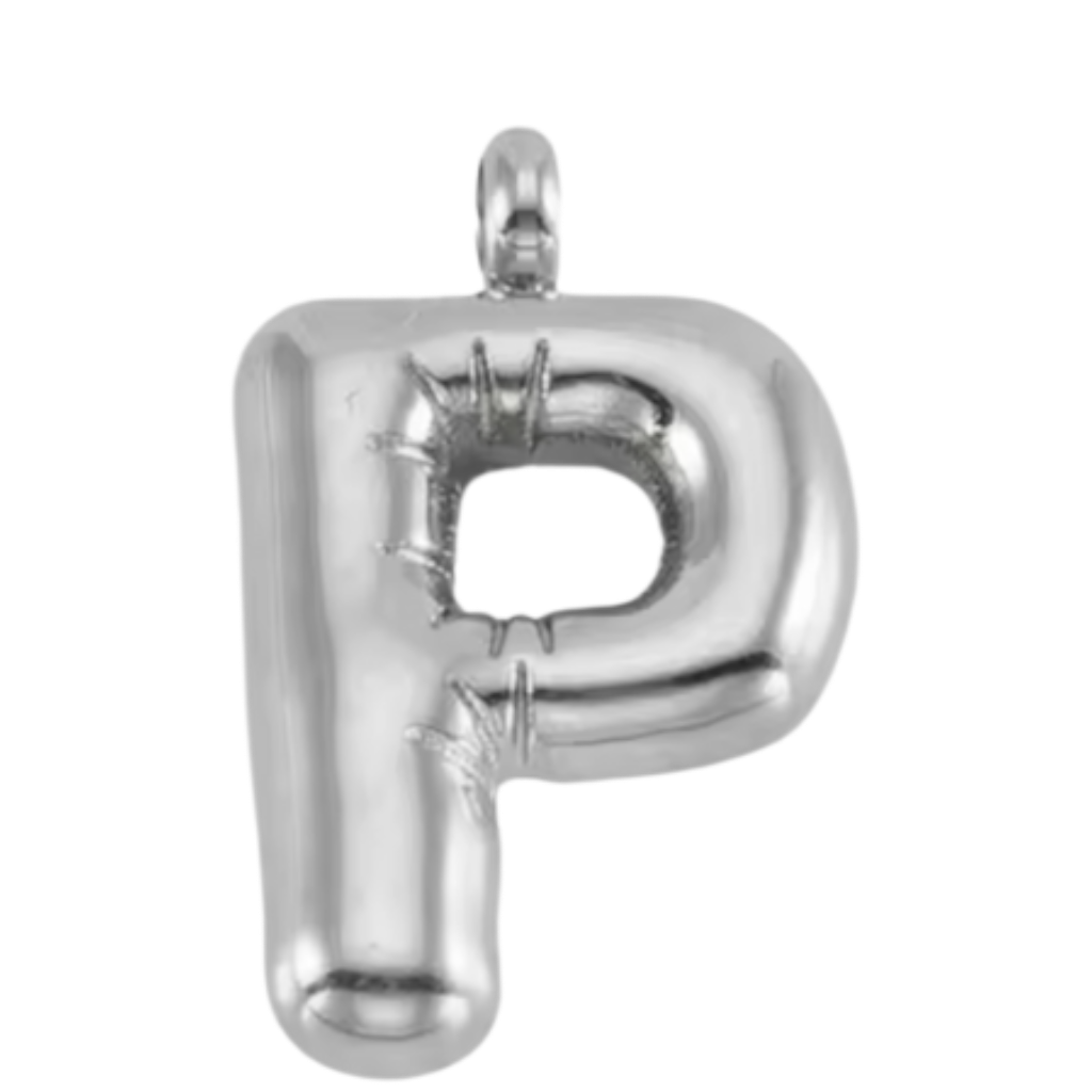 Large Silver Bubble Letter Collection