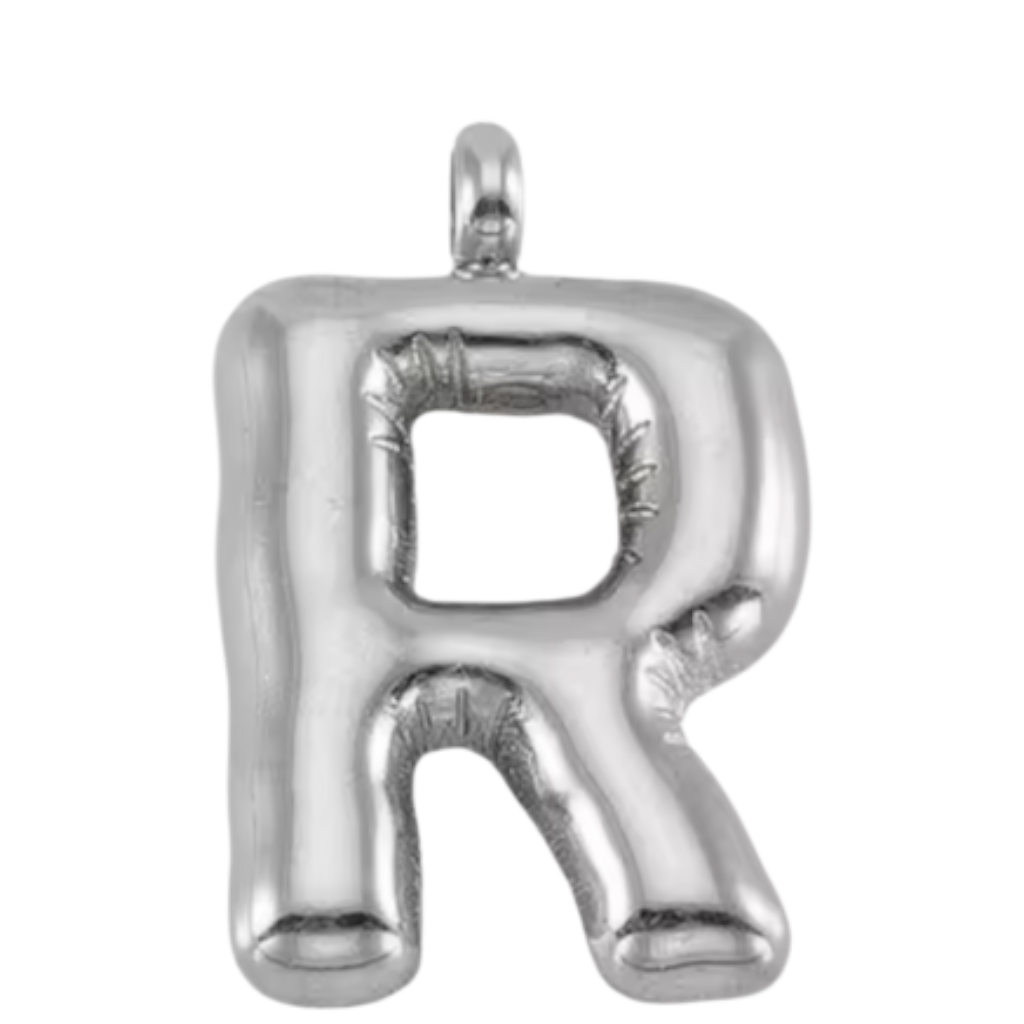 Large Silver Bubble Letter Collection