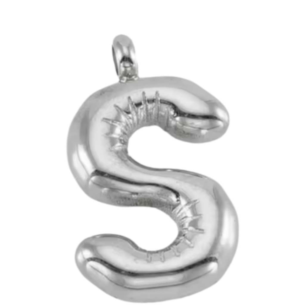 Large Silver Bubble Letter Collection