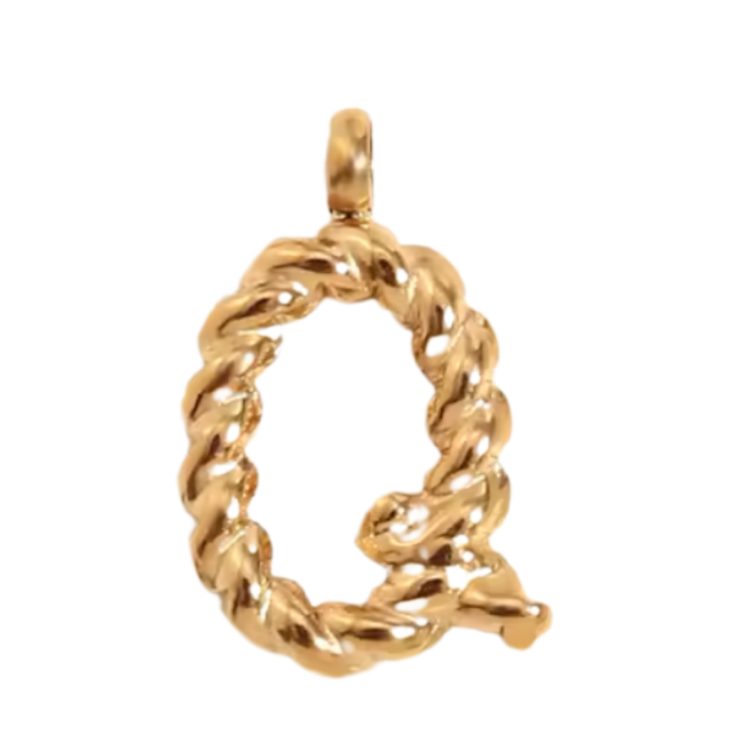 Gold Twisted Rope Initial Collection