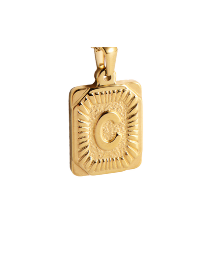Gold Pendant Initial Collection