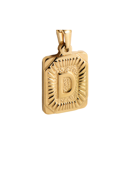 Gold Pendant Initial Collection