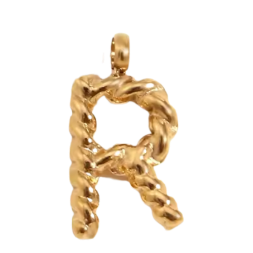 Gold Twisted Rope Initial Collection