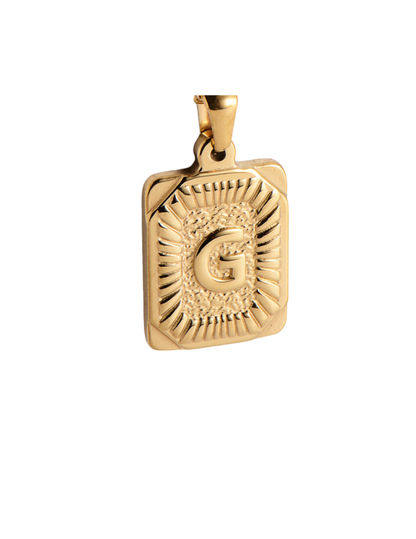 Gold Pendant Initial Collection
