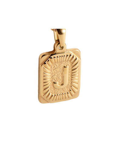 Gold Pendant Initial Collection