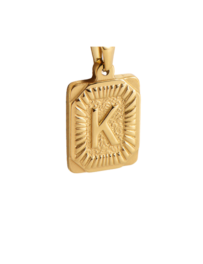 Gold Pendant Initial Collection