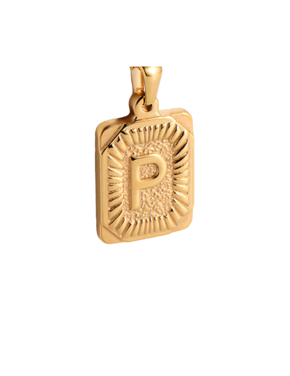 Gold Pendant Initial Collection