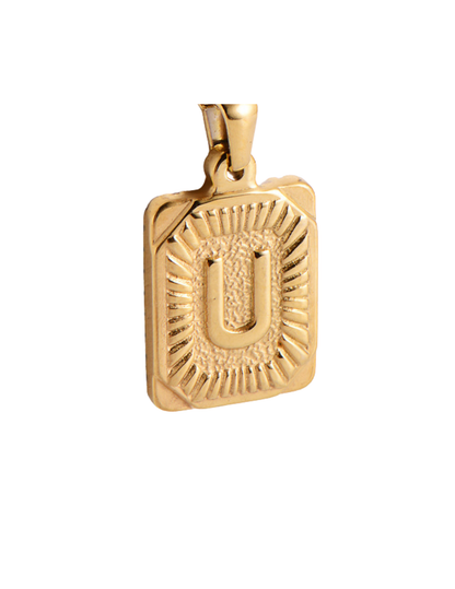Gold Pendant Initial Collection