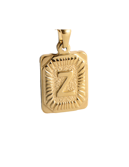 Gold Pendant Initial Collection