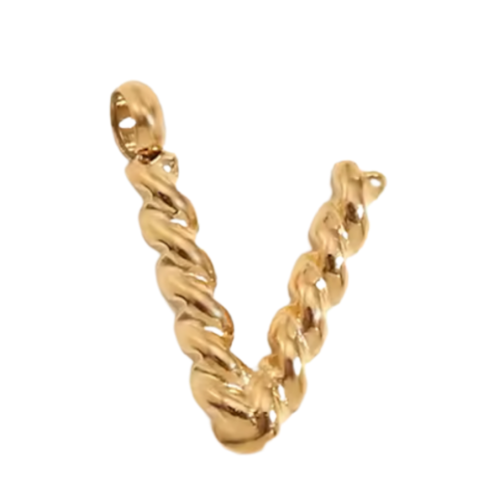 Gold Twisted Rope Initial Collection