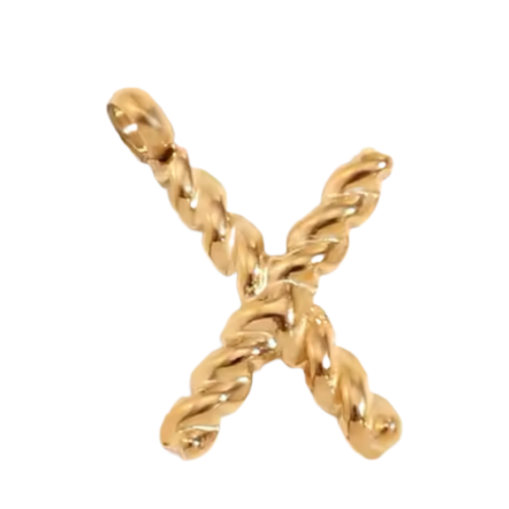 Gold Twisted Rope Initial Collection