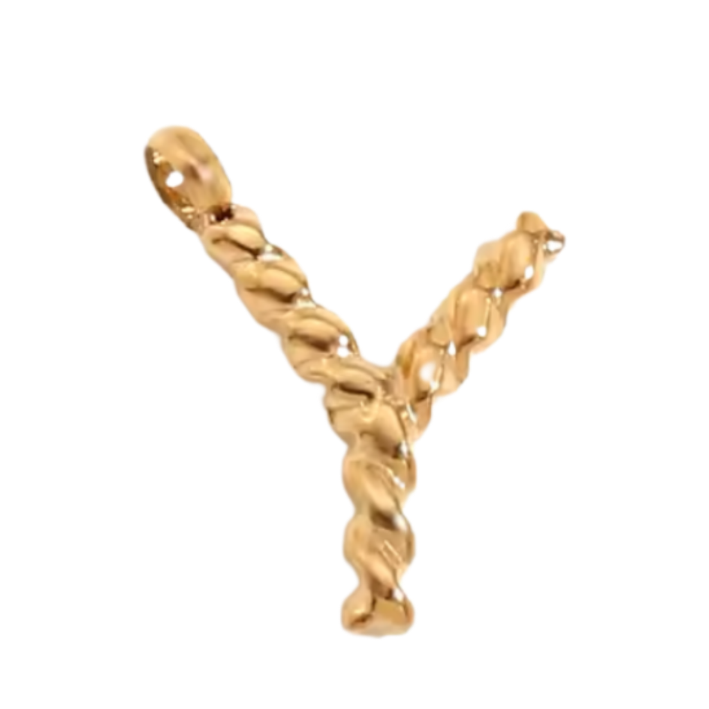 Gold Twisted Rope Initial Collection