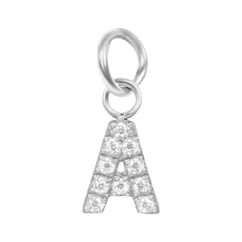 Silver CZ Letter Collection