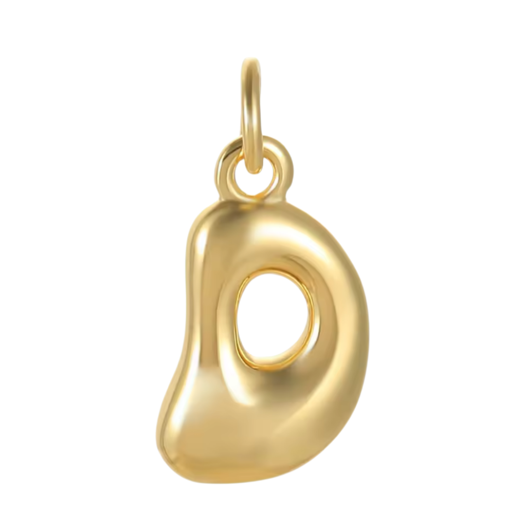 Gold Groovy Bubble Initial Collection