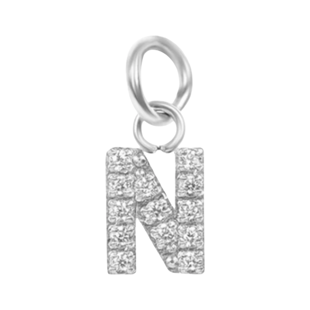 Silver CZ Letter Collection
