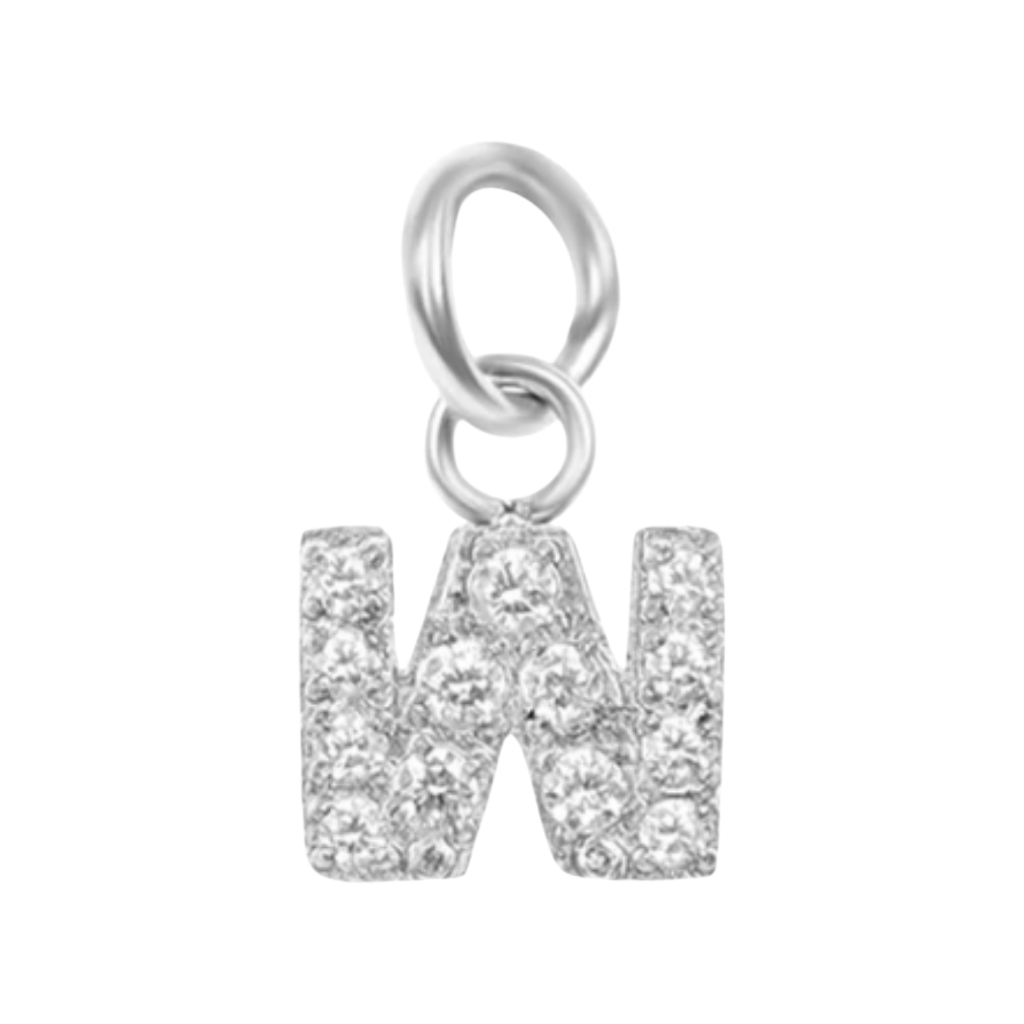 Silver CZ Letter Collection