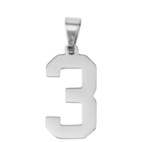 Large Silver Sports Number Collection - 3