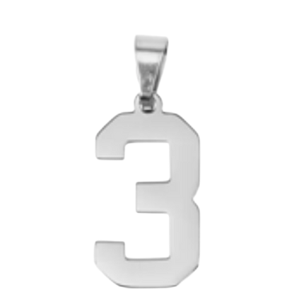 Large Silver Sports Number Collection