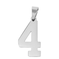 Large Silver Sports Number Collection - 4