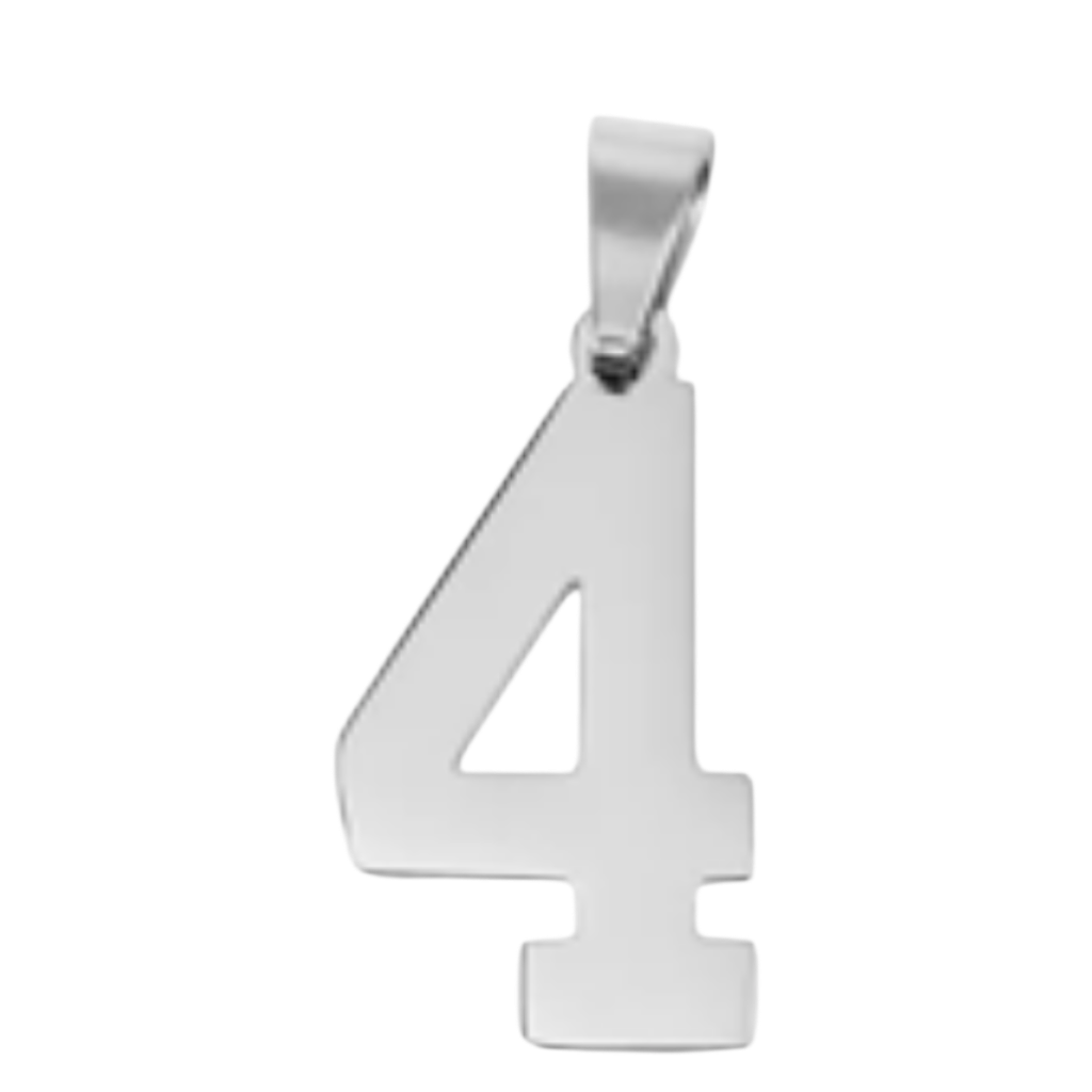 Large Silver Sports Number Collection