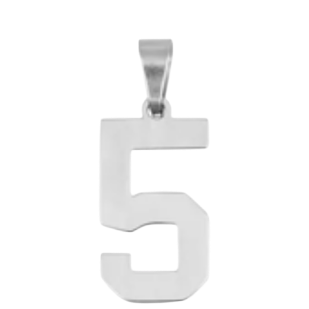 Large Silver Sports Number Collection