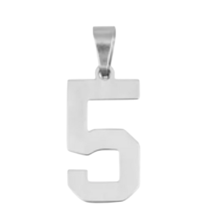 Large Silver Sports Number Collection