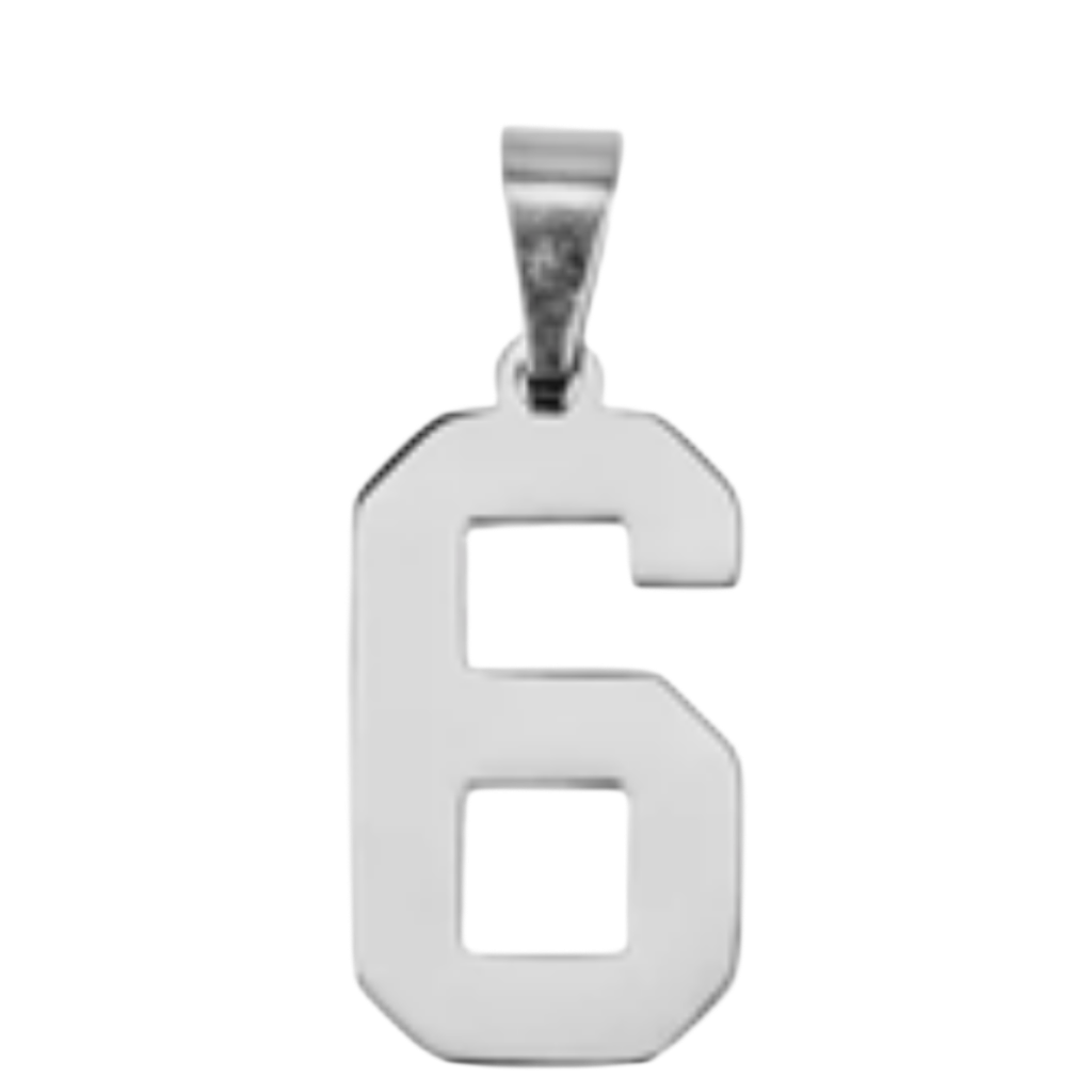 Large Silver Sports Number Collection