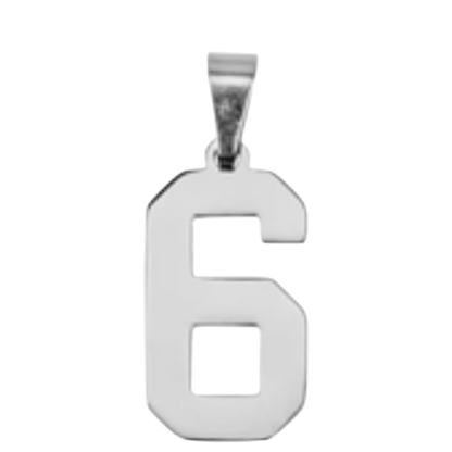 Large Silver Sports Number Collection