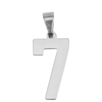Large Silver Sports Number Collection - 7