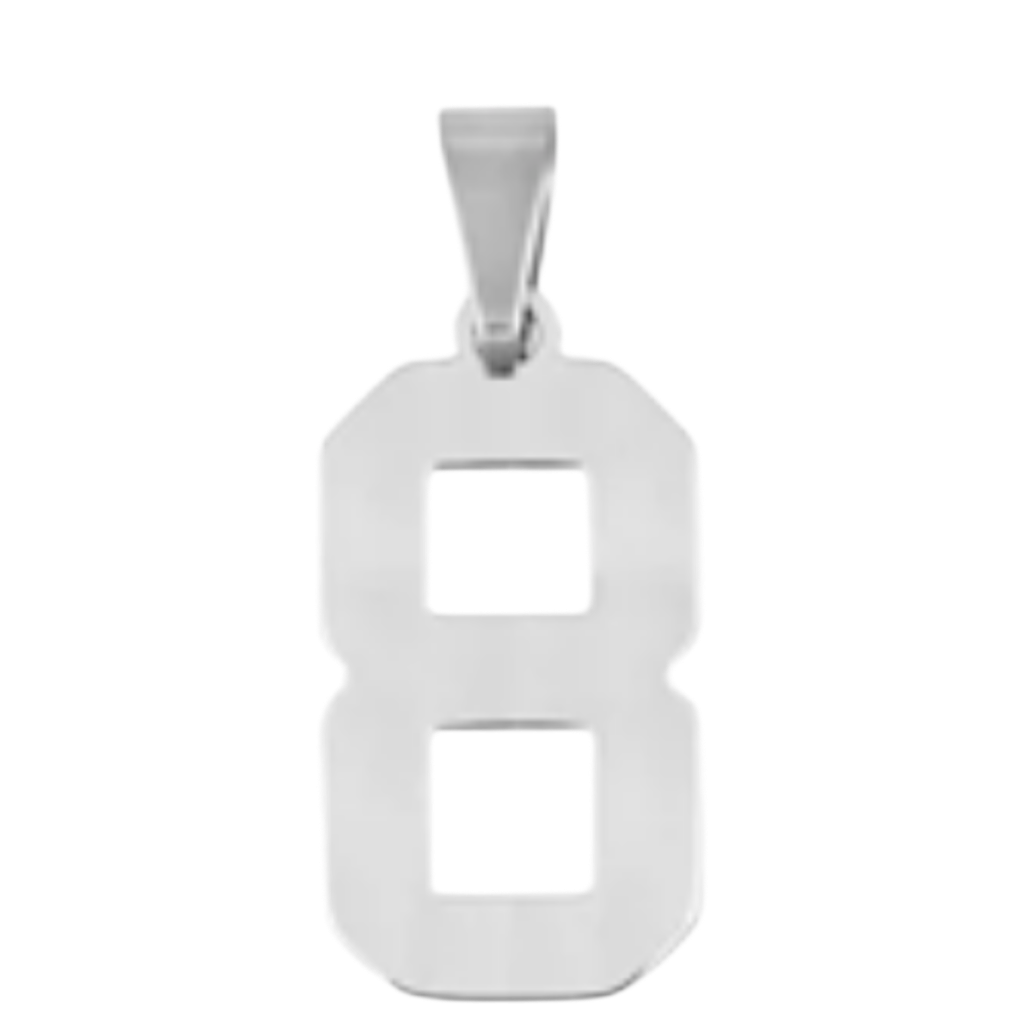 Large Silver Sports Number Collection
