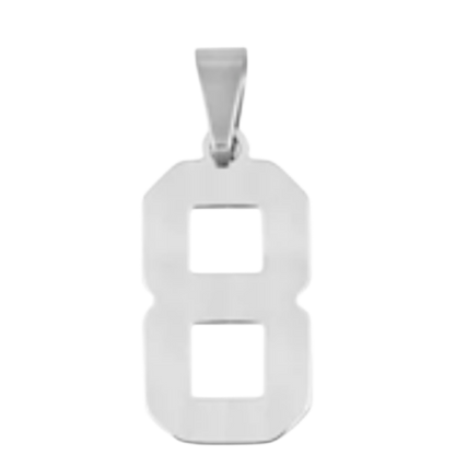 Large Silver Sports Number Collection