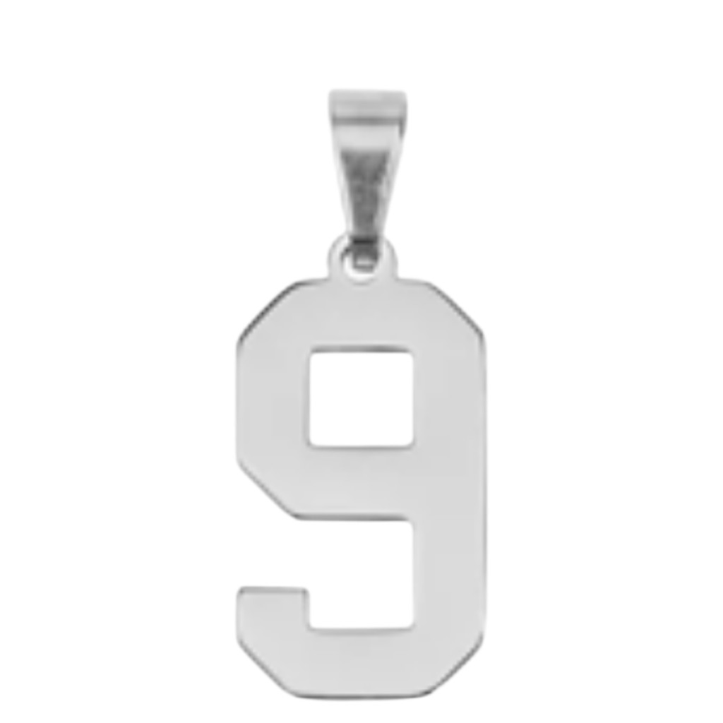 Large Silver Sports Number Collection