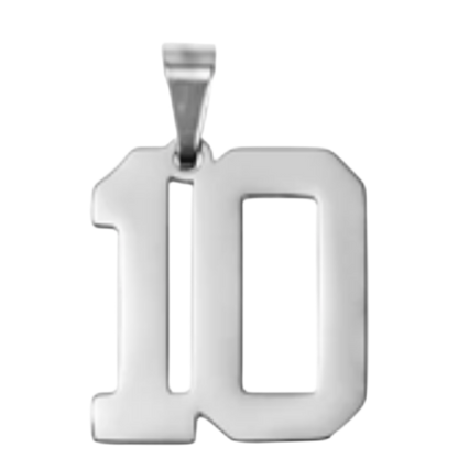 Large Silver Sports Number Collection