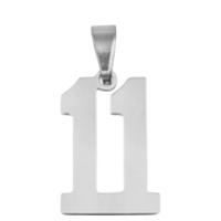 Large Silver Sports Number Collection - 11