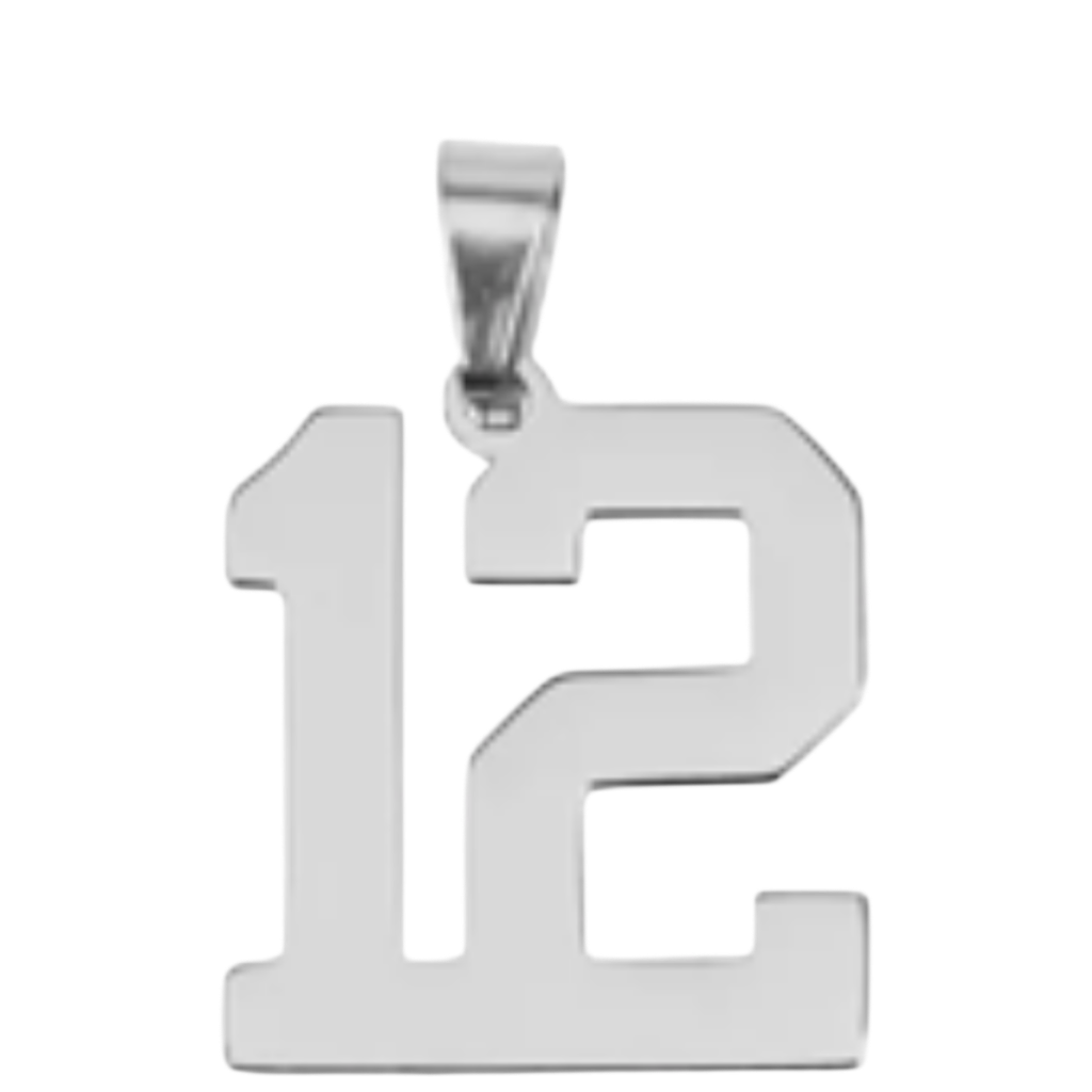 Large Silver Sports Number Collection