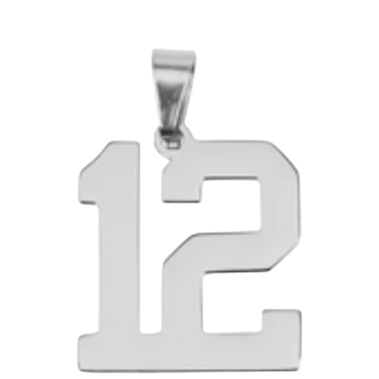 Large Silver Sports Number Collection