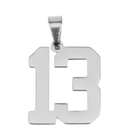 Large Silver Sports Number Collection