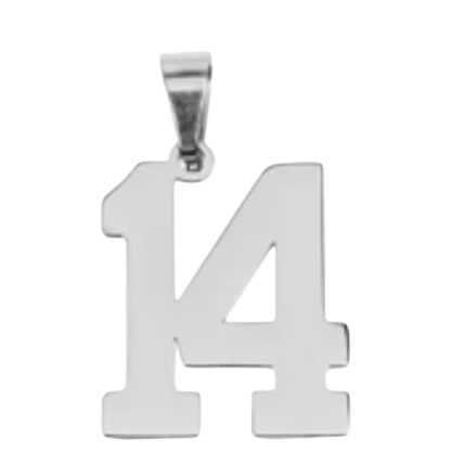 Large Silver Sports Number Collection