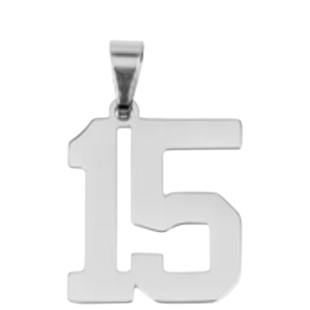 Large Silver Sports Number Collection